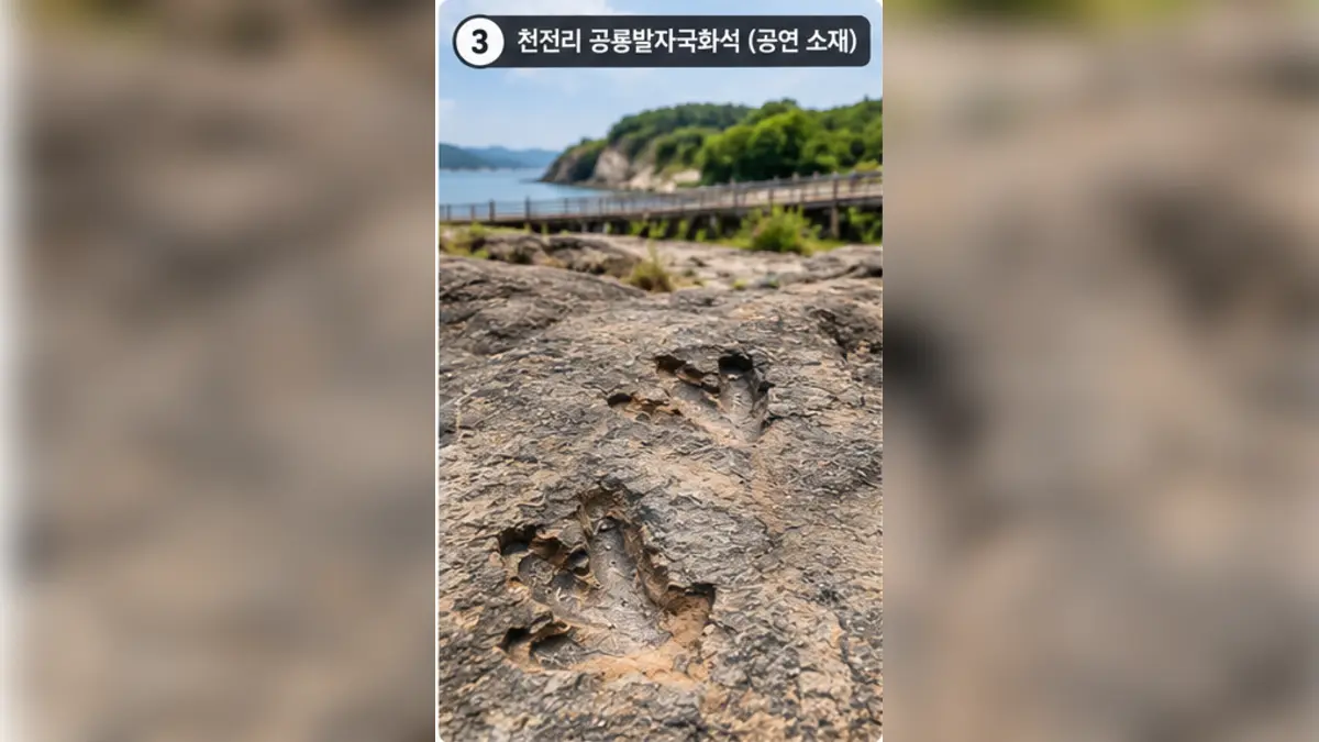 천전리 공룡발자국화석