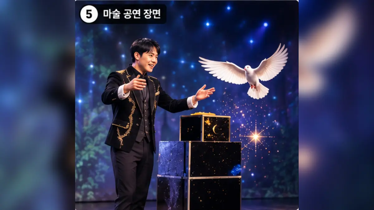마술 공연 장면