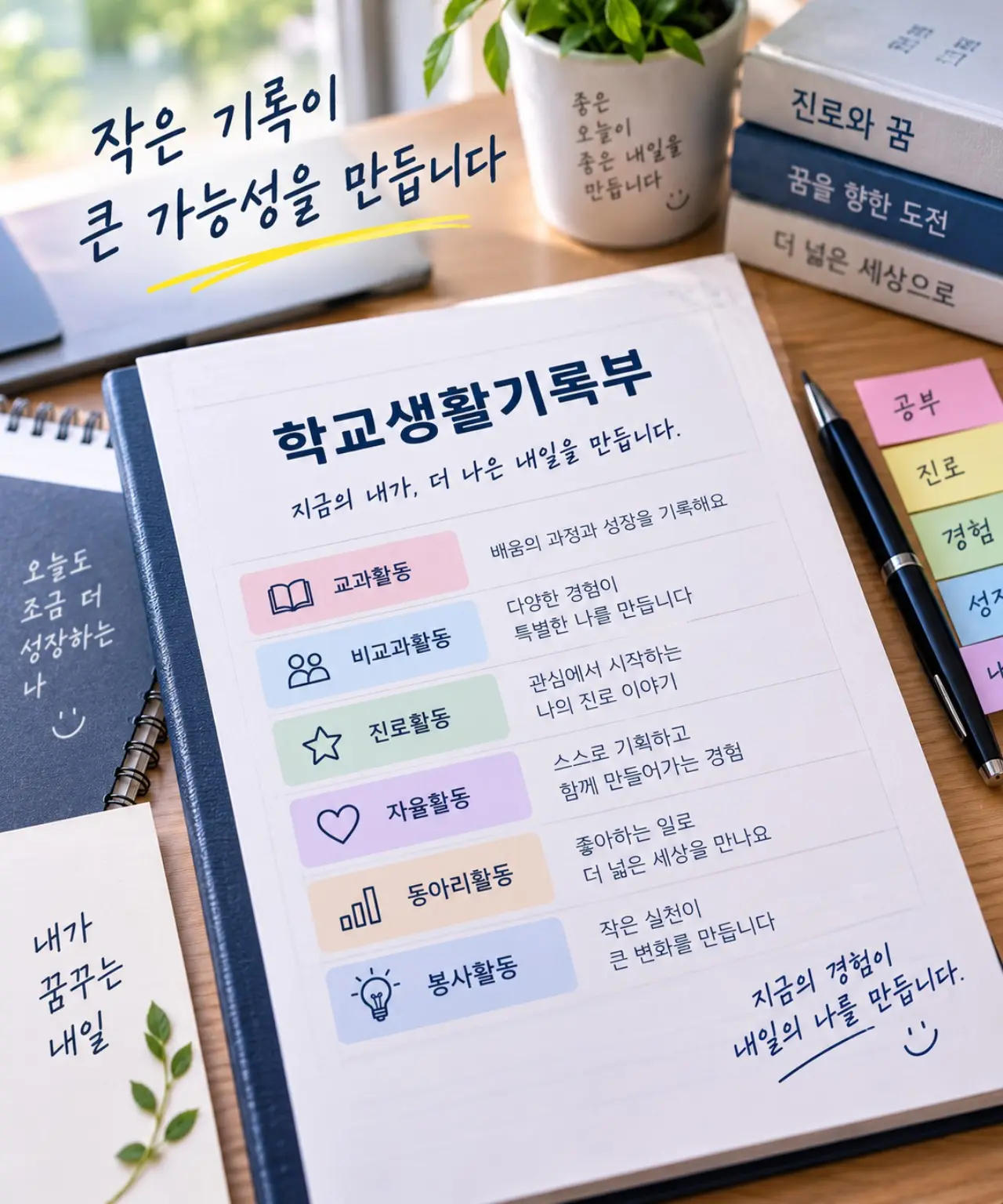 학교생활기록부 구성과 활동을 살펴보는 교육